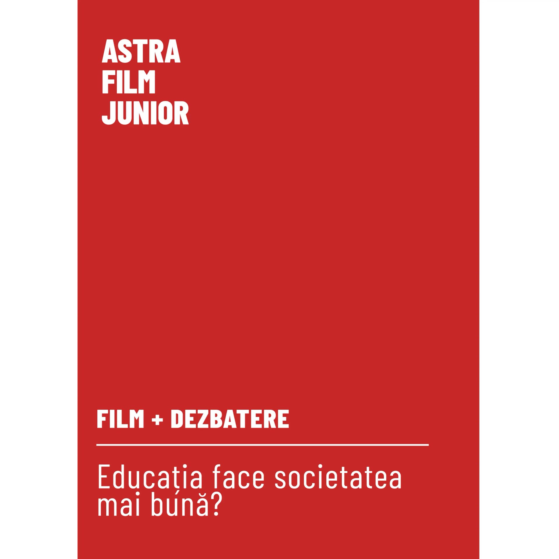 Este adevărat că... educația face societatea mai bună? - proiecție urmată de dezbatere