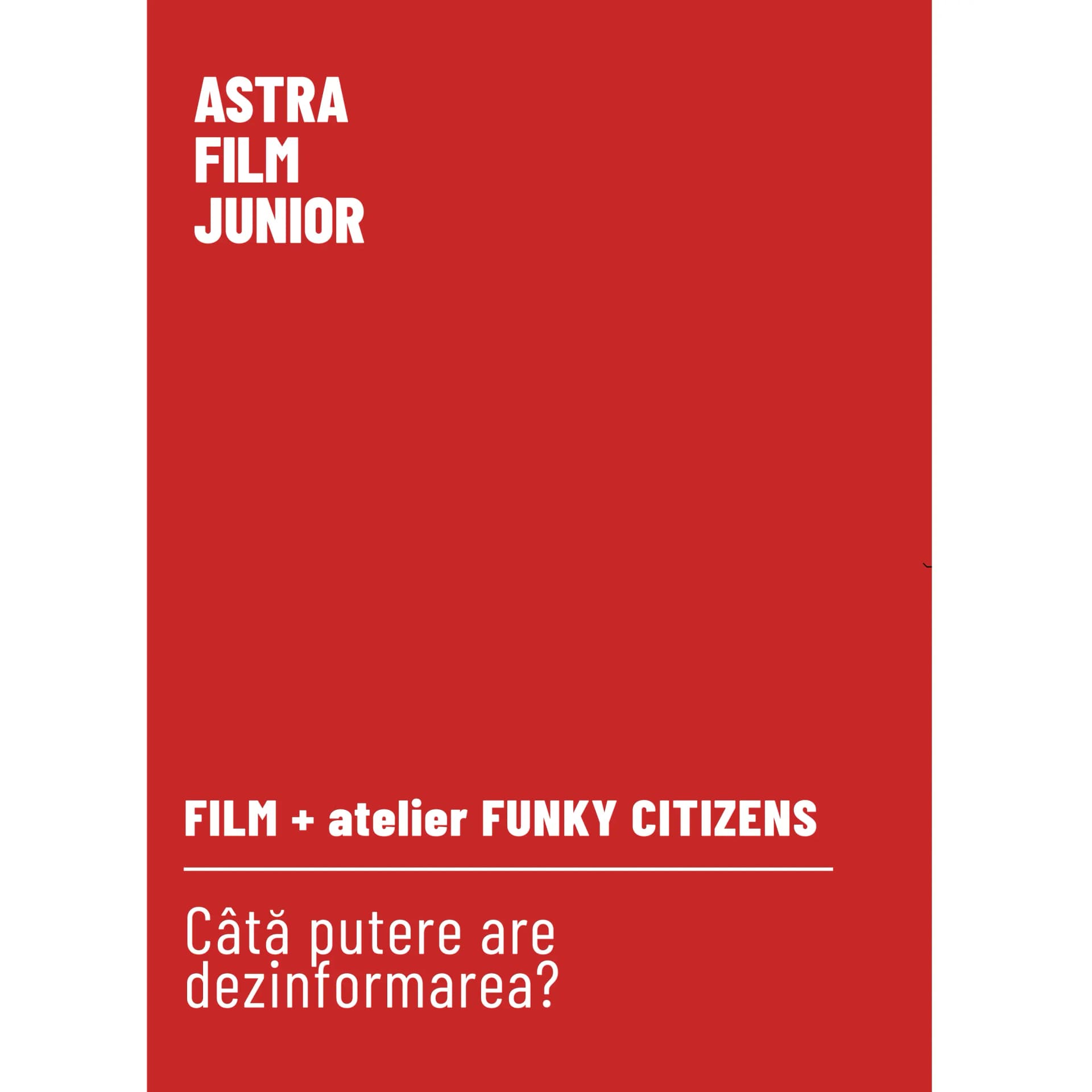 Câtă putere are dezinformarea? - proiecție cu atelier inclus